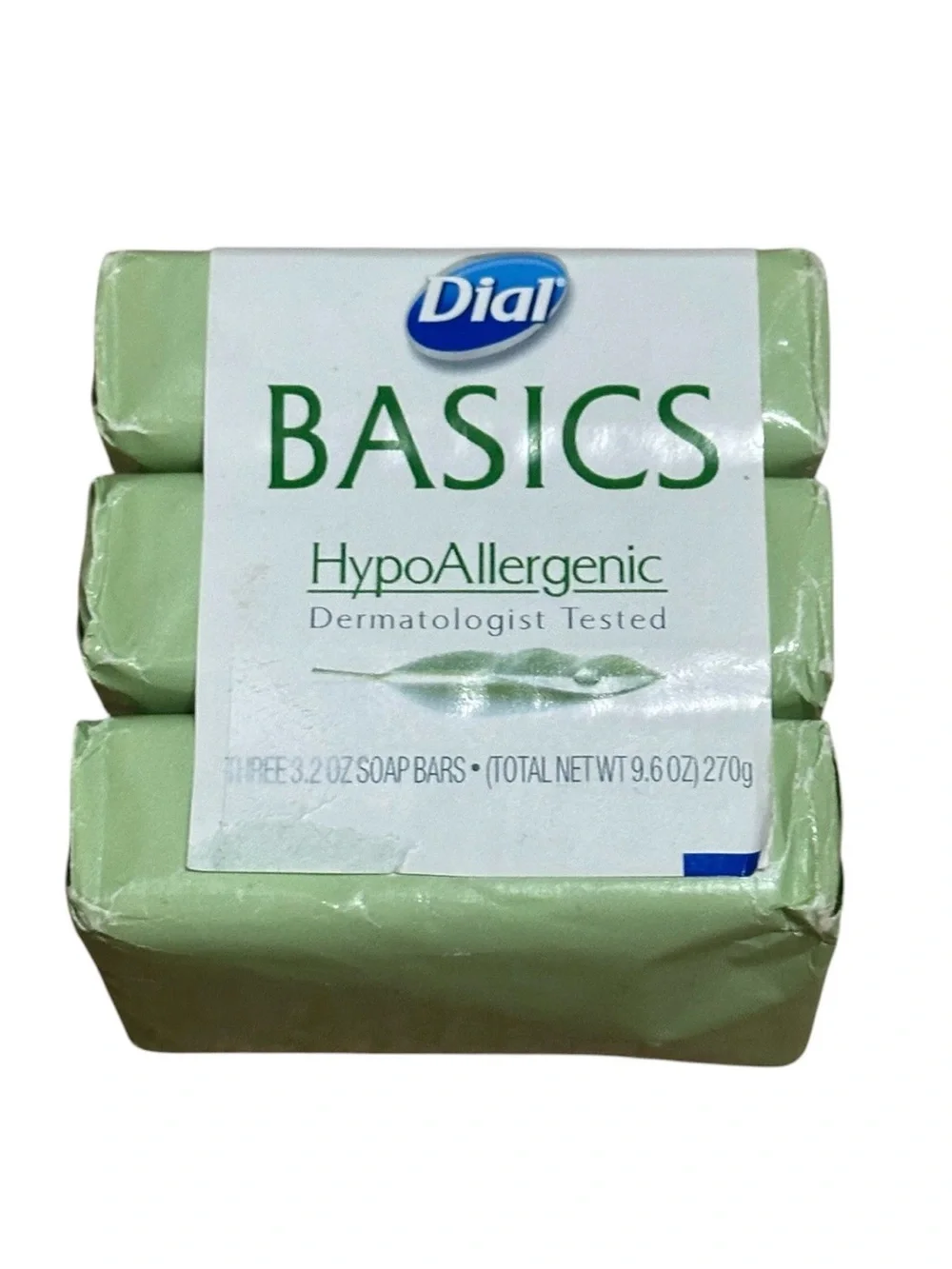 Dial Basics Hypoallergenic Bar Soap 3 Pack Retired NEW SEALED 3.2 OZ